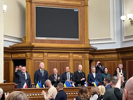 В Верховной Раде выступили спикеры парламентов Польши, Бельгии и Финляндии