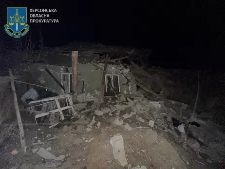 Женщина погибла под завалами собственного дома в результате ракетного обстрела Херсонского района 