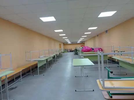 В киевской школе отремонтировали укрытие, где потолок обрушился во время тревоги