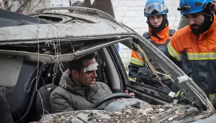 Последствия ракетных обстрелов Харькова 2 января
