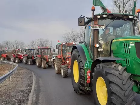 Венгерские фермеры возобновили протесты возле КПП 