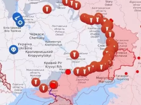 Мапа бойових дій в Україні: 09.05.2024